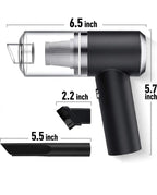 3-in-1 Portable Wireless Vacuum Cleaner - Rechargeable Handheld Mini Car Vacuum & Air Duster Blower