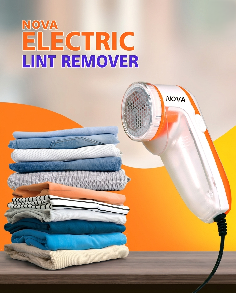 Rechargeable Electric Lint Remover for Clothes - Premium Fabric Shaver & Bura Remover Machine