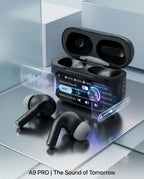 A9 Pro Airpods Wireless Earbuds with Full Touch Screen Case & ANC/ENC